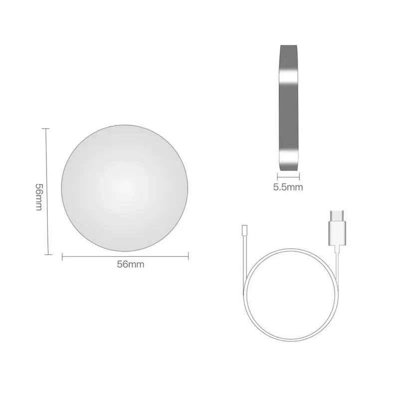 Fast Charger Magnetic Wireless Charging Pad For IPhone 17 16 15 14 13 12 Max Mini USB C 8 Plus XR MAX Pro_voghion.com