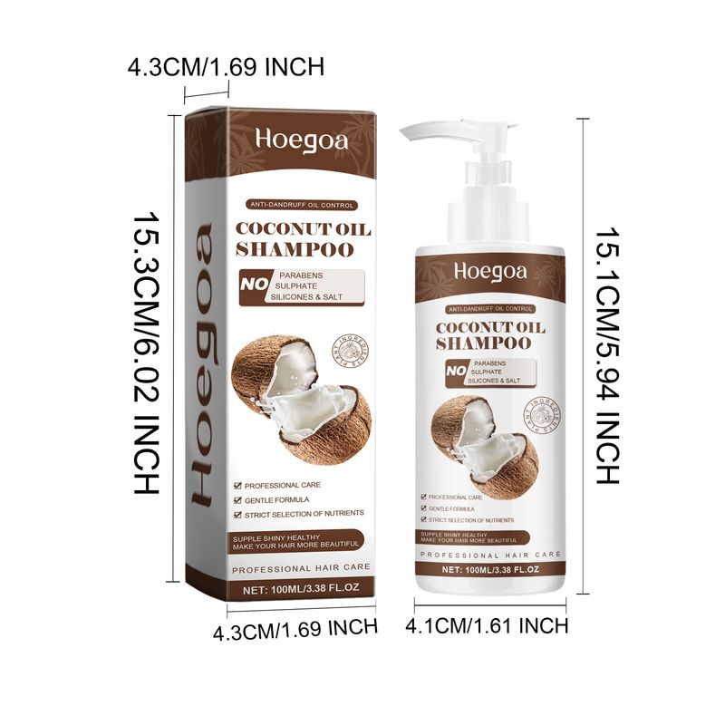 Coconut Oil Shampoo, Cleansing Scalp Nourishing Hair Care Shampoo_voghion.com