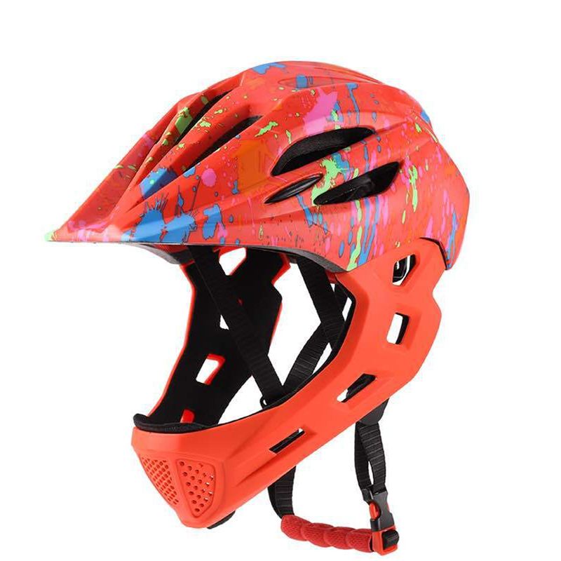 Verstellbarer, atmungsaktiver Kinderfahrradhelm für Kleinkinder, leichter Integralhelm mit LED-Licht, 16 Öffnungen für 46–5_voghion.com