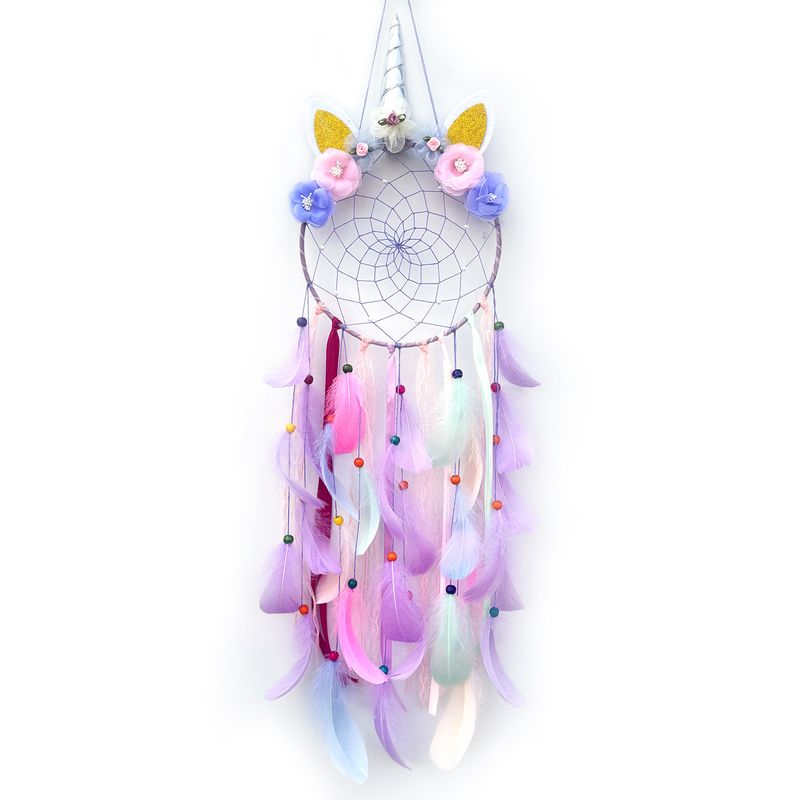 Unicorn Dream Catcher DIY Kit Handmade Cute Children's Room Decoration Export Hot Item_voghion.com