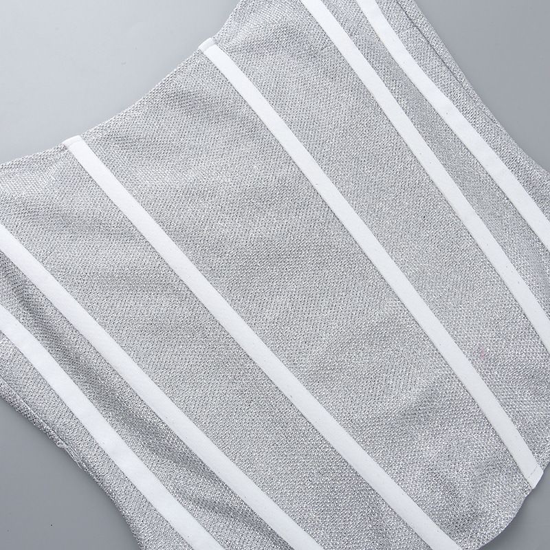 Women's fashion temperament sparkly fishbone waist vest_voghion.com