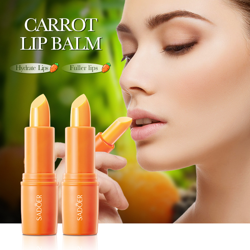 All English SADOER Carrot Nourishing Moisturizing Anti Cracking Autumn And Winter Lipstick_voghion.com