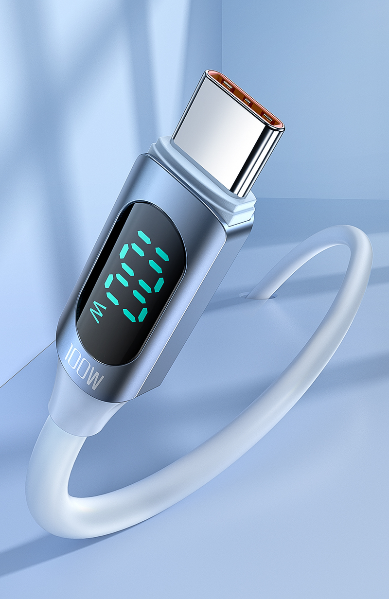 Toocki 100 W USB Type C kábel szupergyors töltőkábel Xiaomi Samsung Huawei Honor Fast Charging töltéshez_voghion.com
