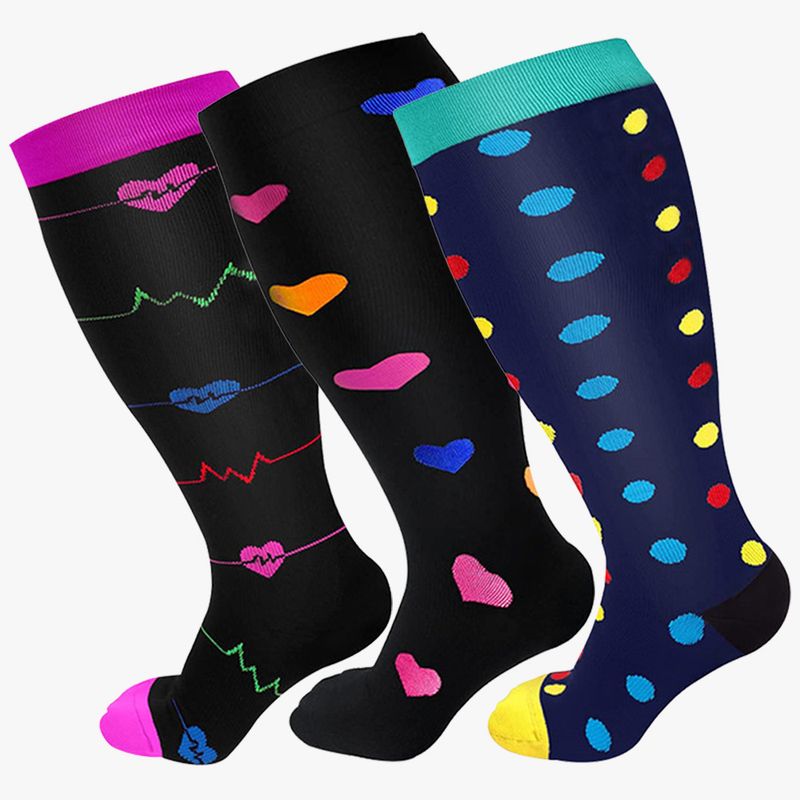 Calcetines de presión para engordar y aumentar la presión, calcetines deportivos, calcetines de compresión de gran venta transfronteriza, calcetines elásticos secundarios para el pulso_voghion.com