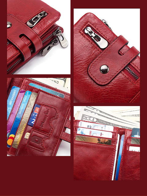 Luxury Desig Bifold Short Wallets Male Hasp Vintage Purse Coin Pouch Multi-functional Card Pocket Genuine Leathe Men Wallet RFID_voghion.com
