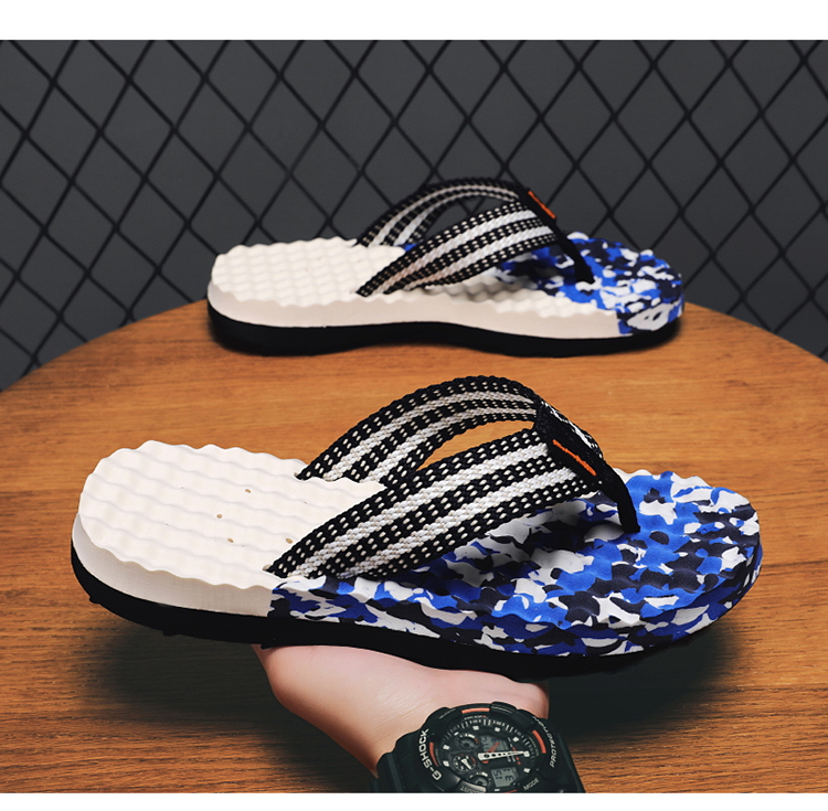 Men’s Non Slip Flip Flops Arch Thong Sandals Outdoor Beach Walking Slippers_voghion.com