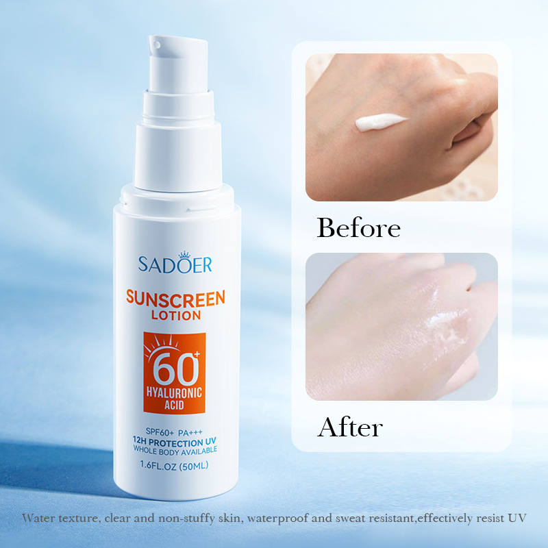 SADOER Hyaluronic Acid Sunscreen Refreshing Outdoor UV Protection Cream_voghion.com