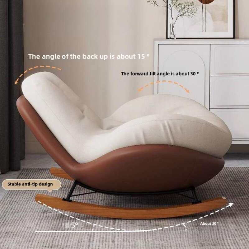 Fauteuil à bascule pour personne paresseuse, canapé, adulte, salon simple, salon, balcon escargot, maison, chambre de loisirs intérieure, fauteuil à bascule_voghion.com