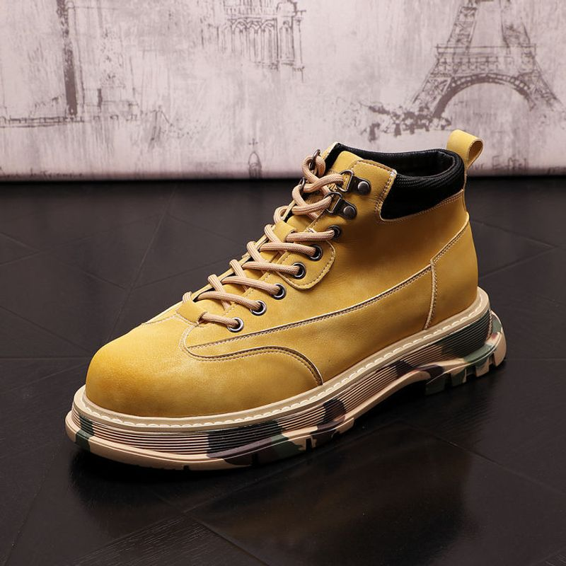 Martin High British Style Ins Mid Top Short Tooling Herbst und Winter Herrenschuhe erhöhen lässige Wüstenstiefel_voghion.com