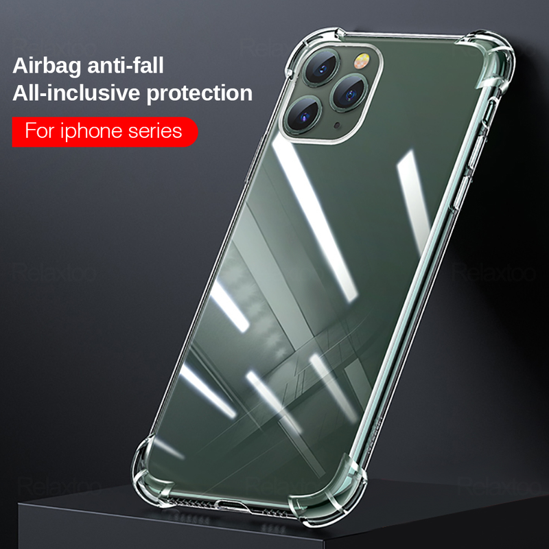 Custodia morbida trasparente antiurto per Per iPhone se 2020 XS 11 Pro MAX XR XS X 7 8 6 S Plus se2 Cover posteriore per telefono cellulare in silicone di lusso_voghion.com