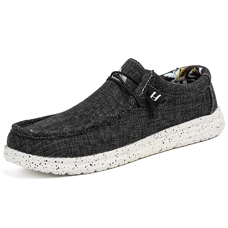 Unschlagbare Qualität Paar Dude Lefu Mode Casual Herren Canvas Cover Füße Lazy People Step On Damenschuhe_voghion.com