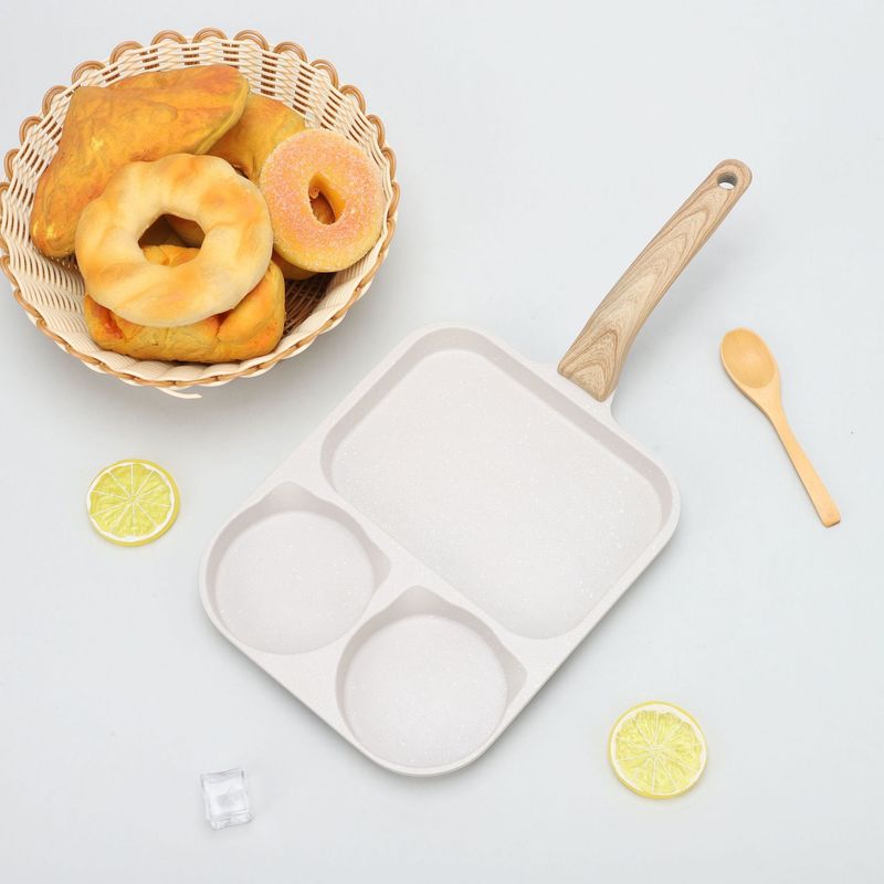 Non-Stick 3-in-1 Breakfast Magic Flat Frying Burger Egg Pan_voghion.com