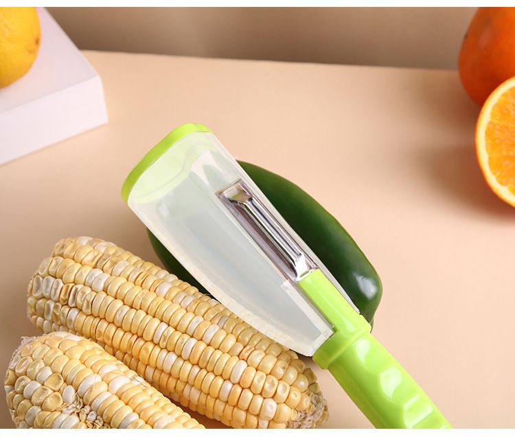 Multi-Purpose Peeler With Storage Container - Kitchen Vegetable Peeler For Potatoes, Carrots & Fruits_voghion.com