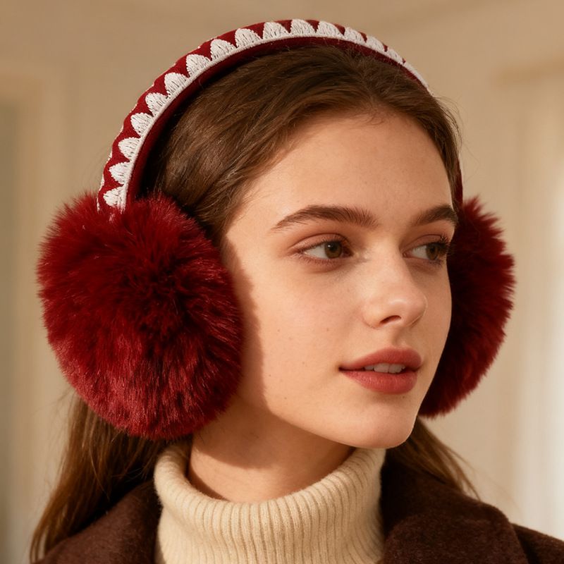 New Winter Rabbit Warmers Protection Anti-Freeze Fur Covers European And American Style Women's Plush Cold-Proof Ear_voghion.com