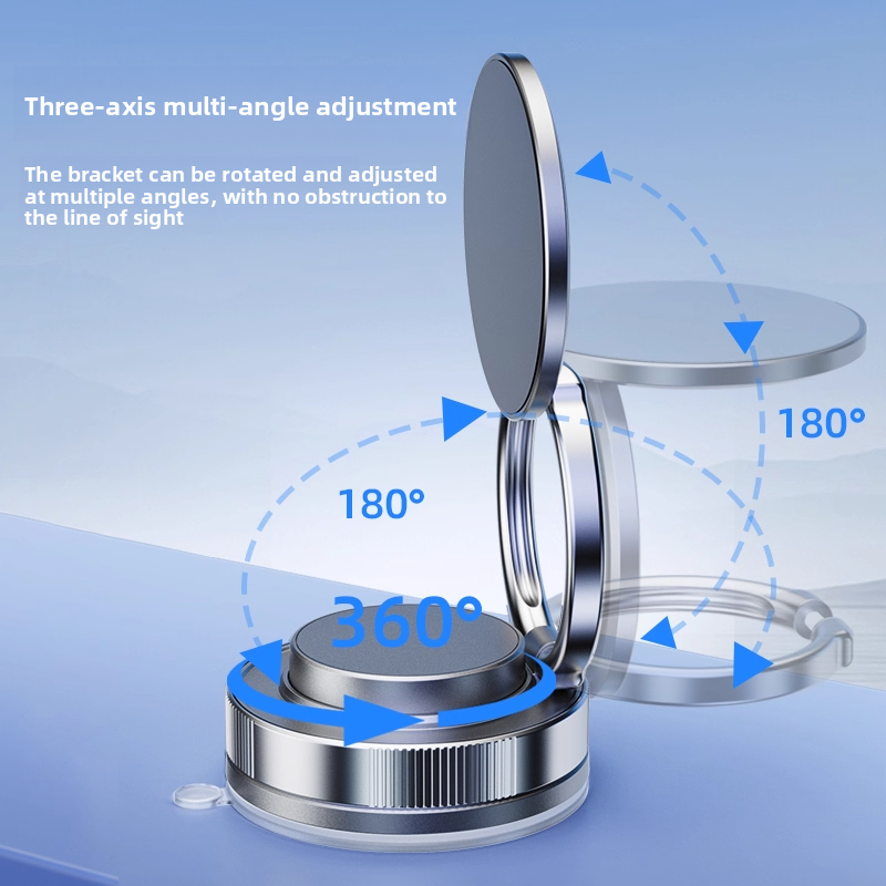 2025 New Model Vacuum Magnetic Car Navigation Suction Cup Mount Phone Holder_voghion.com