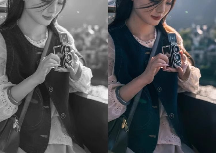 Chuzhao Simulation Double Reflex Digital Retro CCD HD Student Entry-Level Female Travel Portable Small Camera_voghion.com