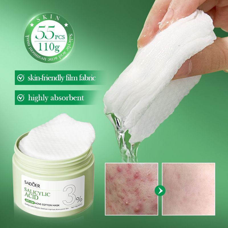 All English SADOER Salicylic Acid Cotton Student Anti acne facial mask_voghion.com