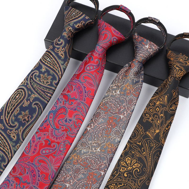 Cravatta da uomo con cerniera di alta qualità, stile coreano, nuova versione formale, nera, senza righe, da 8 cm_voghion.com