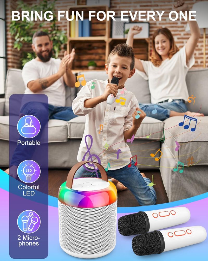 Mini Karaoke Machine Toy For Kids & Adult, 3-12 Years Old Girls Christmas Birthday Karaoke Toys Gifts For Boys Girls Party Favors Supplies_voghion.com