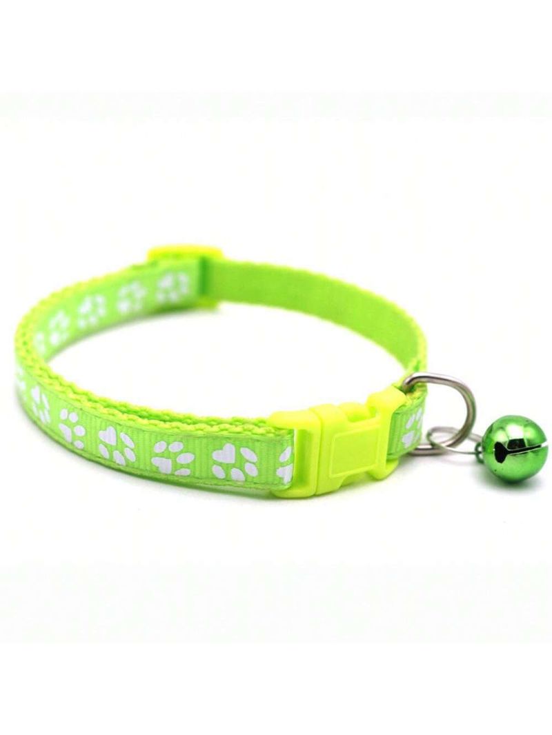 New Colorful Puppy Pet Leash Cat Paw Print Collar_voghion.com