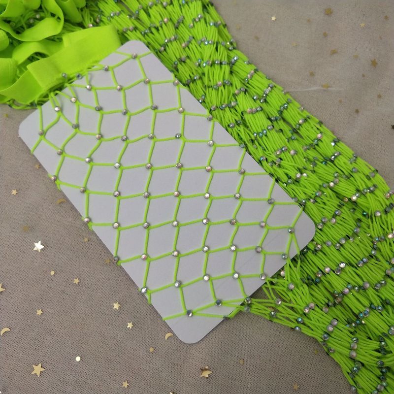 2025d Summer Sexy Large Mesh High Tube Colorful Rhinestone Long Fishnet Stockings Hollow Over-the-Knee Thigh-High Socks For_voghion.com