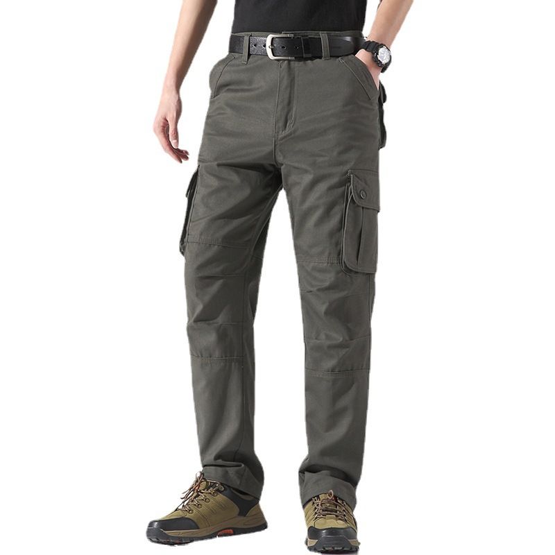 Premium Products Men's Casual Spring Three-dimensional Pockets, Straight Leg Outdoor Multi Pocket Men's Pants, Workwear Pants_voghion.com