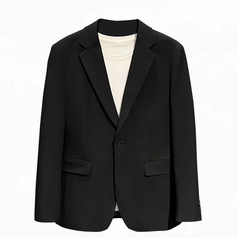 New Trendy Men's Top Handsome Loose Suit Coat Men's Spring and Autumn Versatile Casual Suit_voghion.com