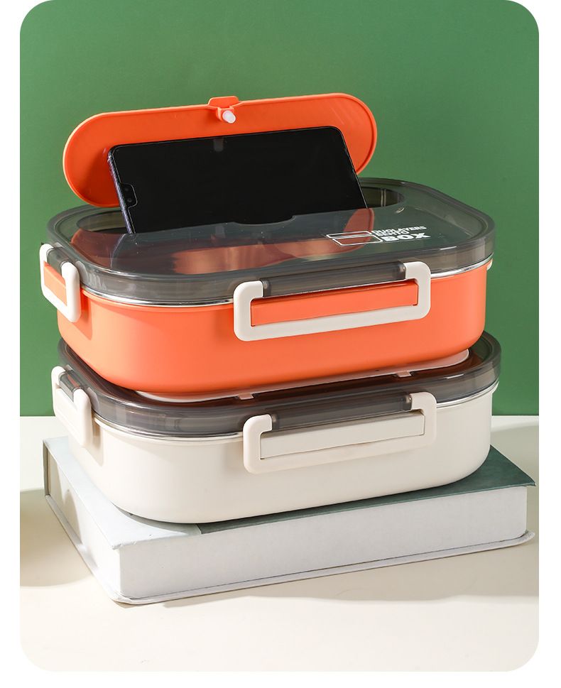 304 Stainless Steel Lunch Box With Leakproof Lid – 4/5-Compartment Bento For Adults (Insulated Eco-Friendly 1500ml With Utensils & Soup Bowl Options)_voghion.com