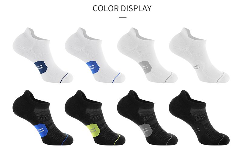 6 Paar Herren-Laufsocken mit Polsterung, niedrig geschnitten, für den Knöchelbereich_voghion.com