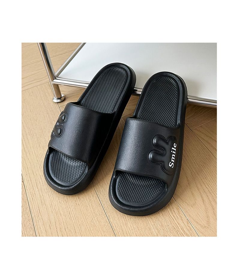 Cartoon-Paar-Hausschuhe – Atmungsaktive EVA-Sandalen mit rutschfester Sohle, weiche Hausschuhe für Männer und Frauen (Optionen mit Bären- und Volltonfarbe)_voghion.com