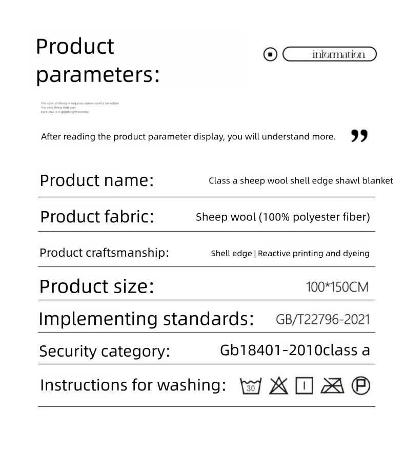 Cross-Border Sheep Wool Blanket With Shell Edge, Warm Throw Button Shawl Blanket, Foreign Trade E-commerce_voghion.com