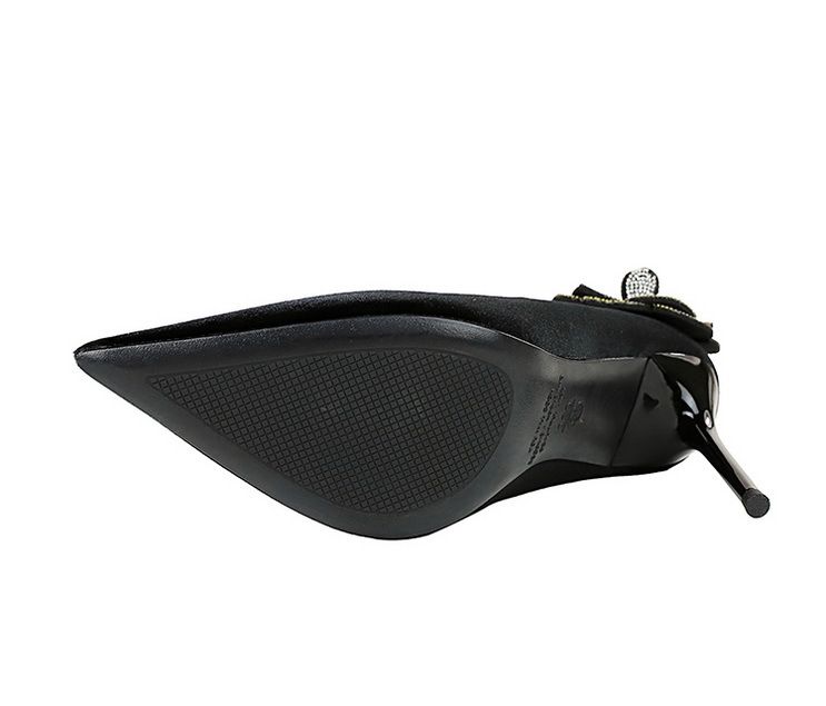 3739-H59L Wind slimming Water Diamond Side Flower Xishi Velvet Fine Super High Heels Single Shoes for Women_voghion.com