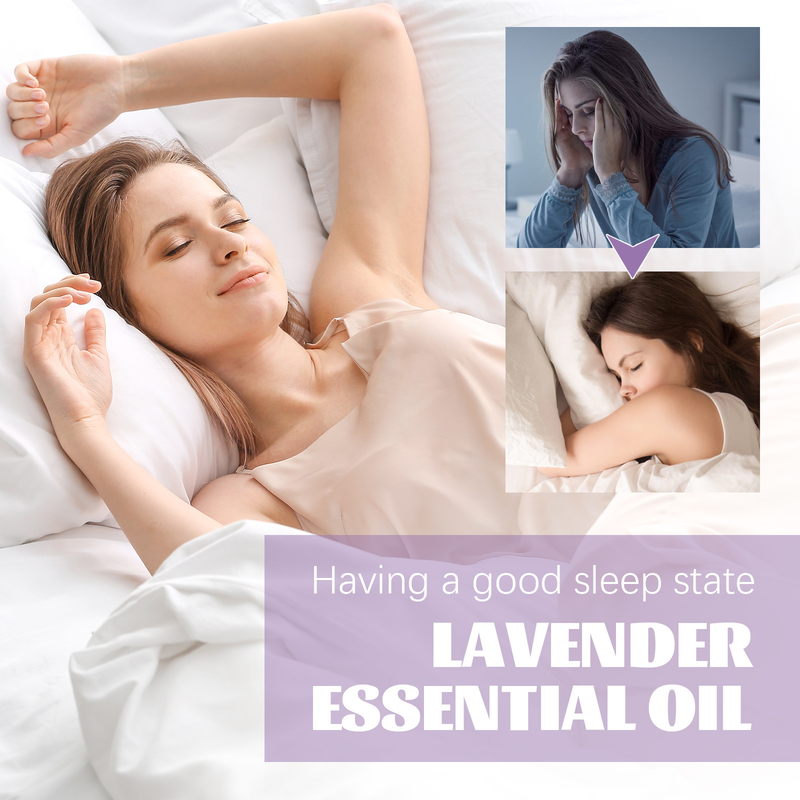 Essential Beautiful Lavender Oil Relieves Anxiety Massage Helps Sleep Relax Physical and Mental Stress Quickly Fall as_voghion.com