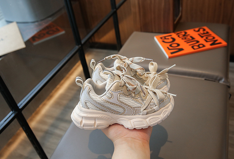 Trendige coole Papa-Schuhe für Kinder, 2023 Frühling und Herbst, neue lässige Sportschuhe für Jungen und Mädchen, leicht, trendig_voghion.com