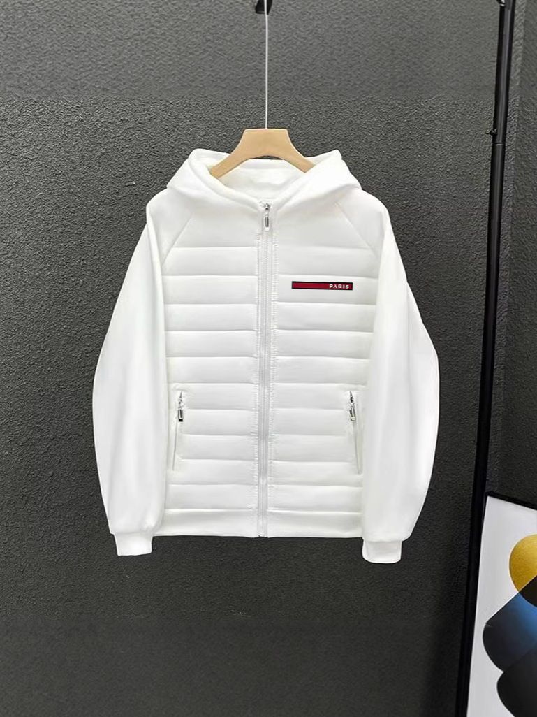 Herrenbekleidung 25 Neue Winter Herren Trendy Dünne Lose Vielseitig Casual Klein Lang Offsetdruck Kapuzen Baumwollmantel_voghion.com