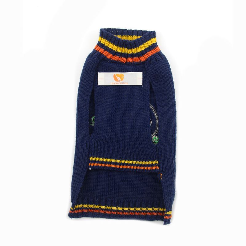 New Pumpkin Clothes Halloween Devil Pet Teddy Dog Knitted Sweater Autumn Winter Apparel_voghion.com