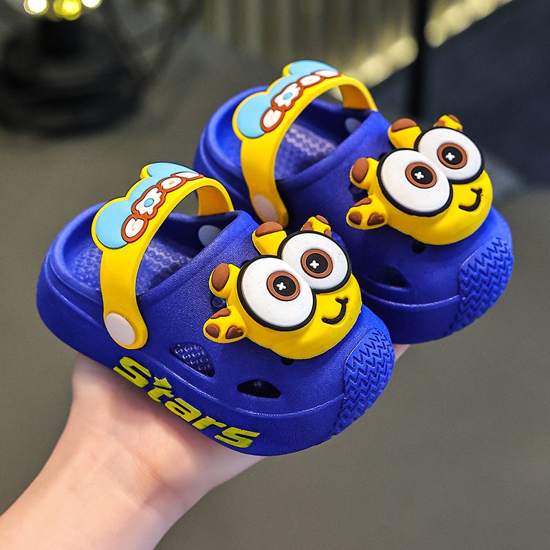 Pantofole estive per bambini, da bambina, da interno, con suola morbida e antiscivolo, con cartoni animati, carine e fresche, per ragazzi, da spiaggia, con fori._voghion.com