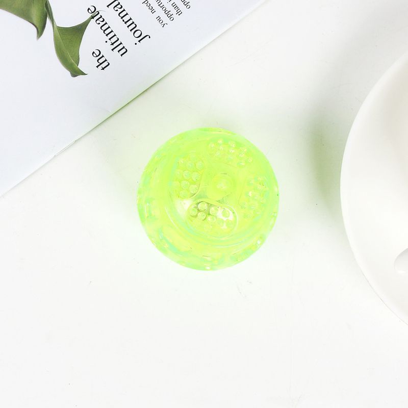 Giocattolo per animali domestici con palla elastica luminosa e squittiente in TPR interattivo per cani_voghion.com
