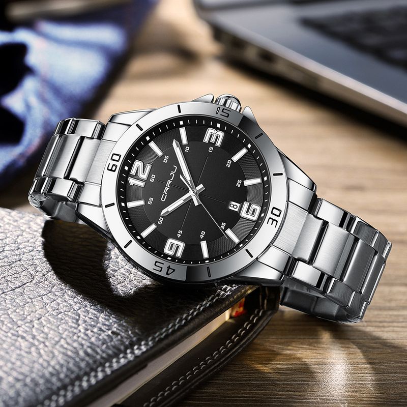 Minimalist Round Couple Watches Waterproof Digital Quartz Watch With Alloy Strap For Men And Women Digital Quartz Watch Steel Belt Watch_voghion.com