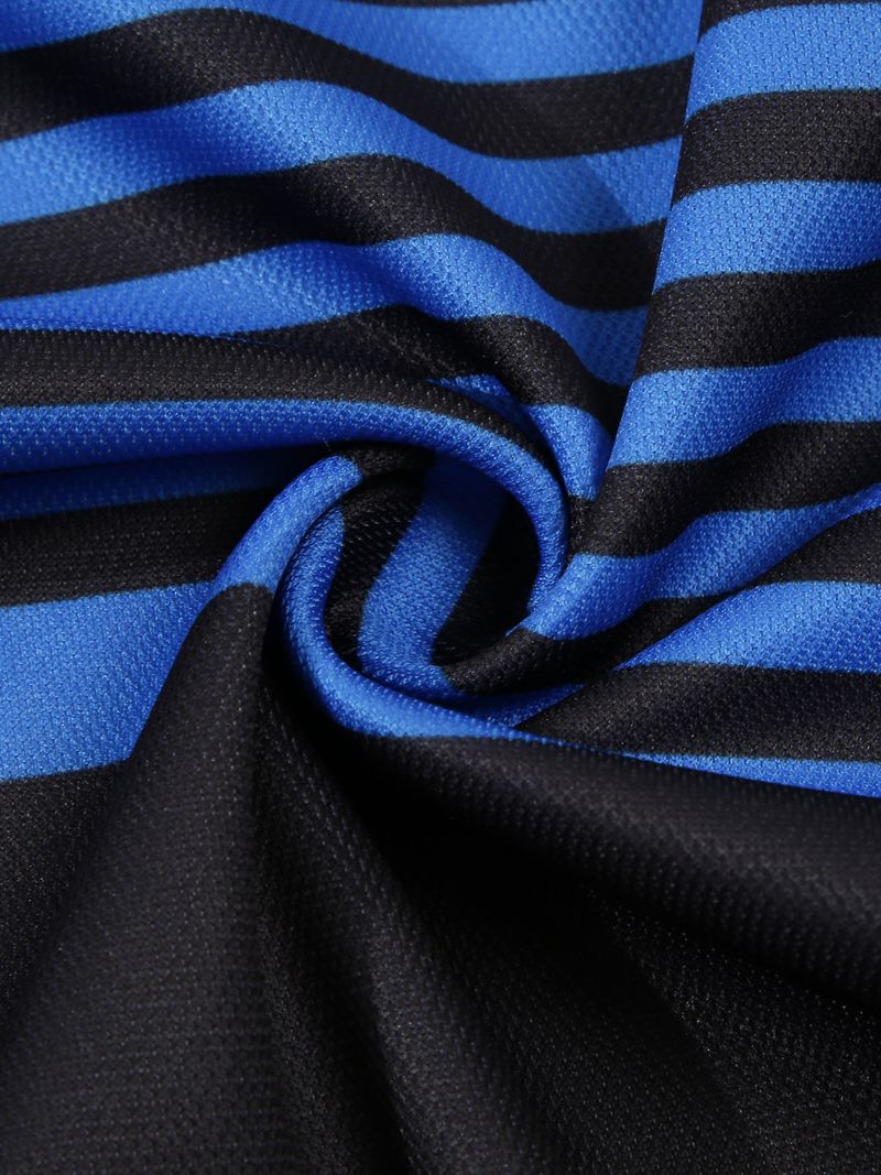 New Summer Men Casual Short Sleeve Lapel Business Polo Shirt 3D Digital Print Stripe Polo Shirt Sport Button Pullover Tops_voghion.com