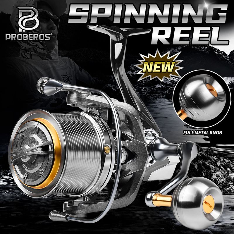G Drag Sea Boat Lure Fishing Metal Stand Spinning Reel 4.8:1 Ultra Long Cast 6+1BB_voghion.com