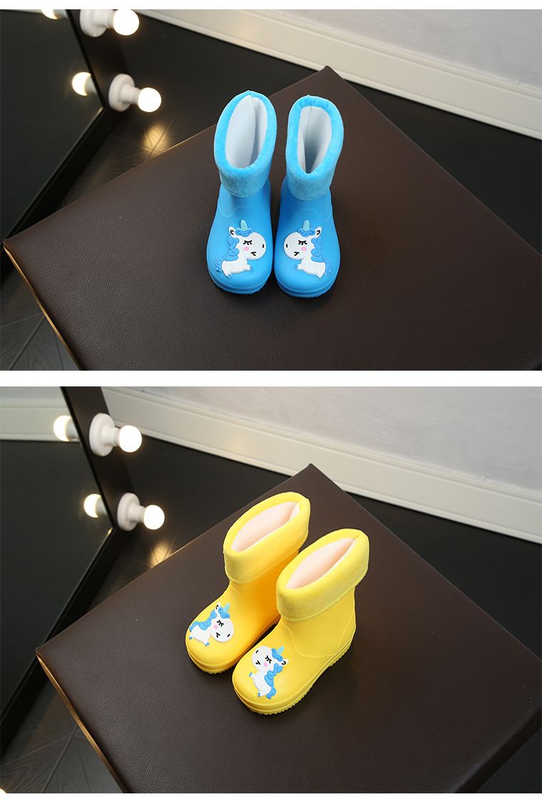 Neu Kinder Regen Stiefel Für Gummi Rain Jungen Baby Mädchen PVC Warme Kinder Wasserdichte Schuhe Modis_voghion.com