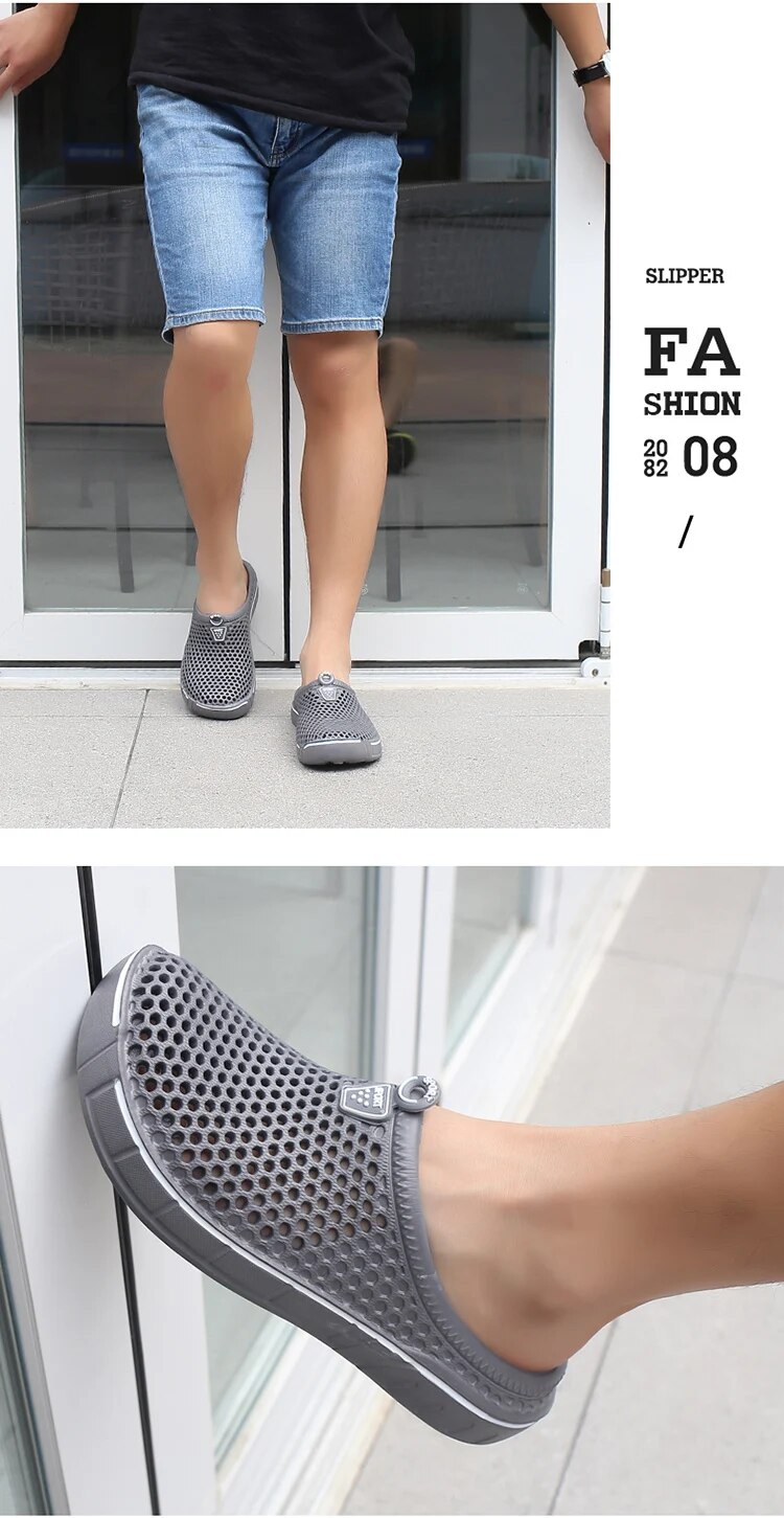 Herren-Sandalen, leicht, atmungsaktiv, lässig, Hausschuhe, Loch, Gummi-Clogs für Damen, Garten, Unisex, Slides, Gelee-Schuhe, Größe_voghion.com