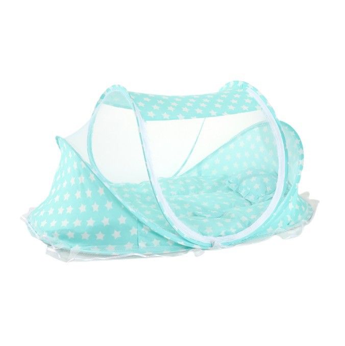 Children Fold Out And Carry Mosquito Nets With Sleeping Pads, Pillows, Mosquito Nets, Bed With Zippers, Mosquito Nets For Children Aged 0-3_voghion.com