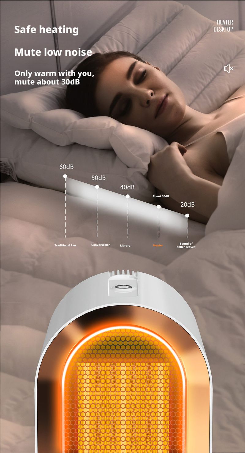 PTC Ceramic Fast Heating High Power Household Small Stove Electric Heater Hot Air Fan Desktop_voghion.com