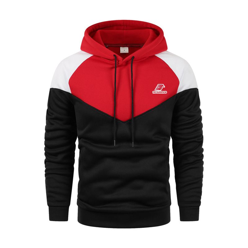 2024 nei Europa an d'USA Männer Faarf Blockéieren Splicing Moud Dréckerei Pullover Männer Casual Sportswear_voghion.com