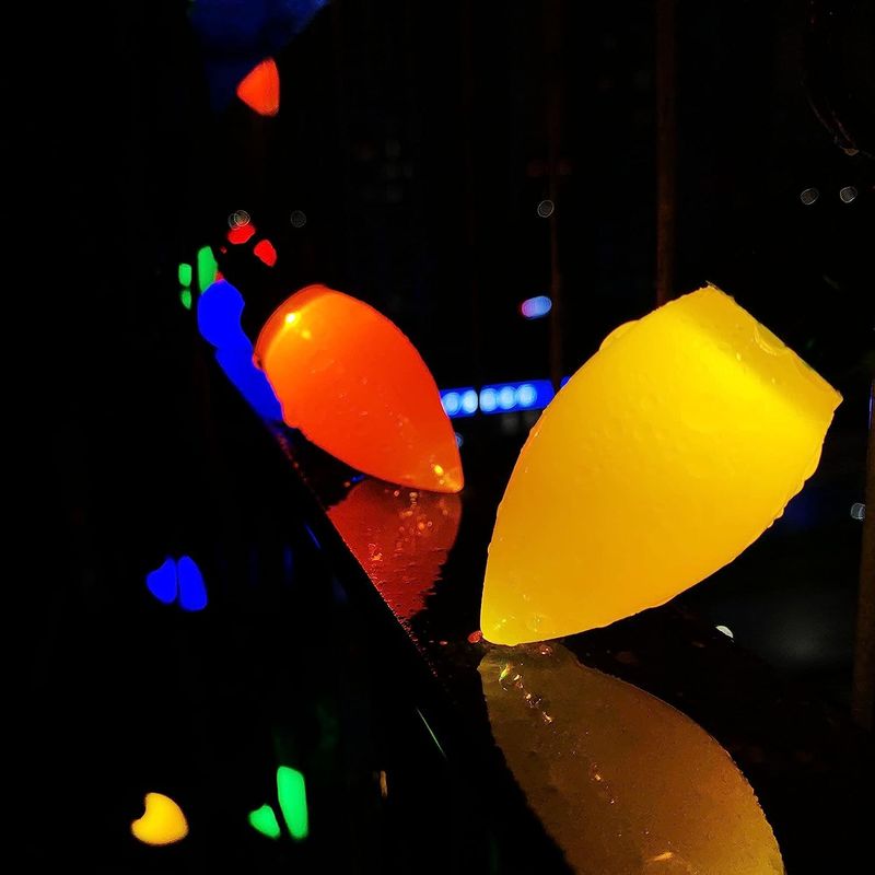 Led Strawberry Light Colorful Hook Pointed Light String Glossy C6C7C9 Colored Lights Christmas Decoration Lights_voghion.com