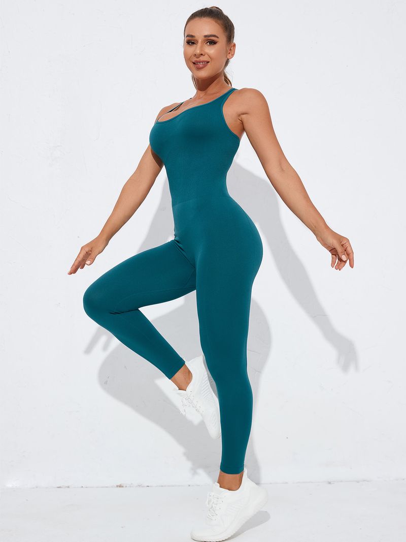 Dameklær Ny hurtigtørkende sømløs yoga-bodyshaper ett stykke sexy ermeløs ett stykke sports- og fitnessyogadress for kvinner_voghion.com