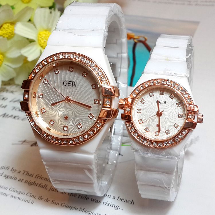 Montre tendance pour couple, étanche, en céramique, pour homme et femme_voghion.com