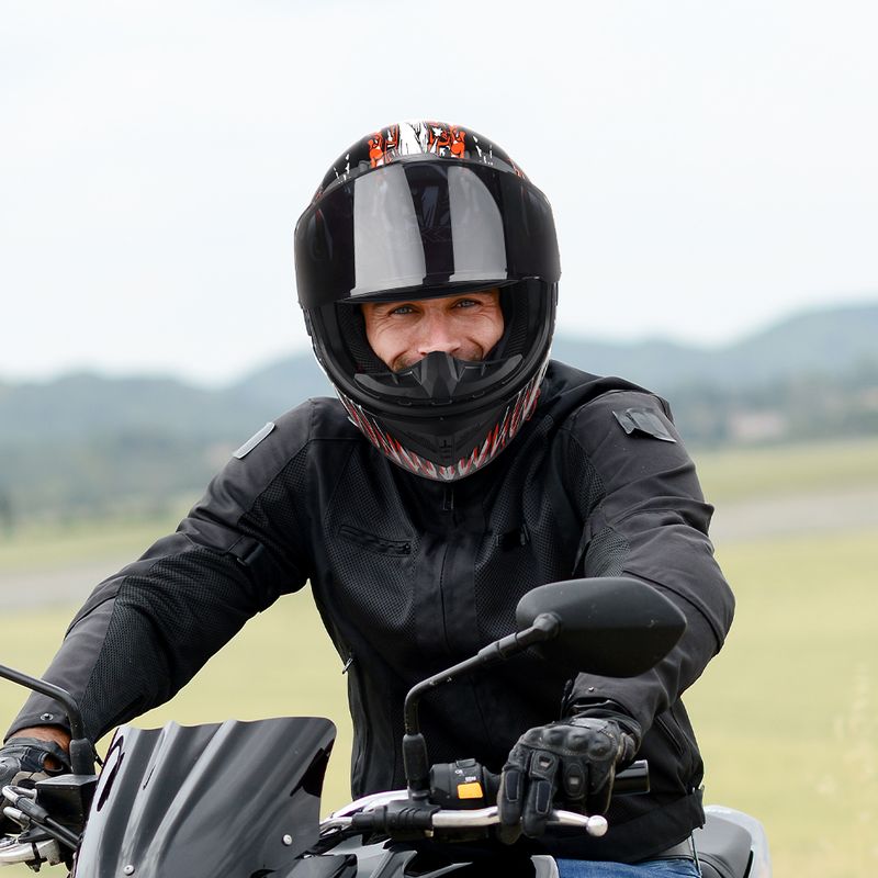 Motorradhelm Clown Full Face Racing Motocross Helm Flip Up Moto Erwachsene Motorrad Street Touring Reiten Casco Capacete_voghion.com